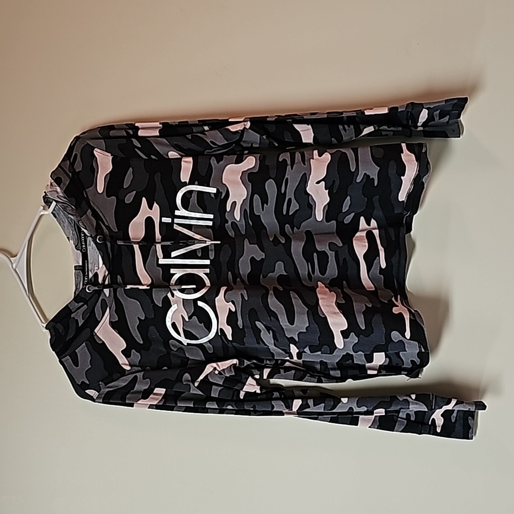 Calvin Klein Hooded long sleeved  Tee.